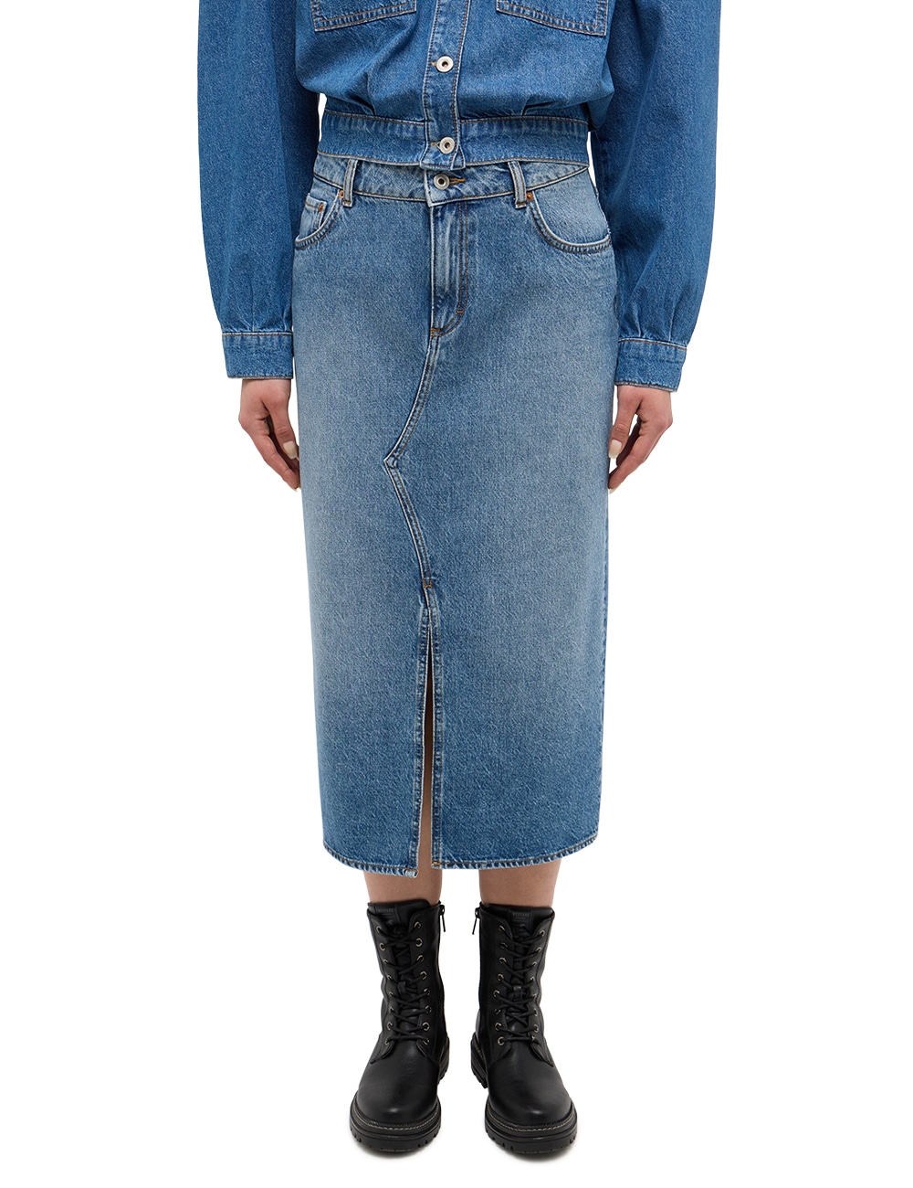 MUSTANG Jeansrock »EUREKA Denim« mit einem Gehschlitz