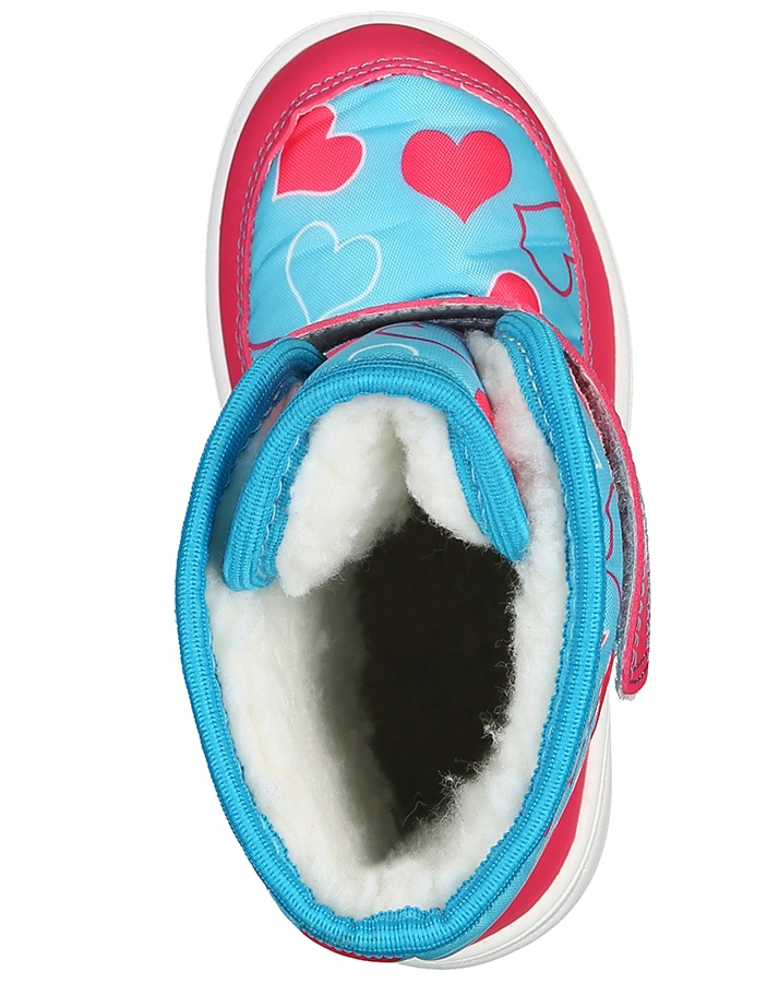 Klett-Boots SNOW HEARTS gefüttert in blau/pink