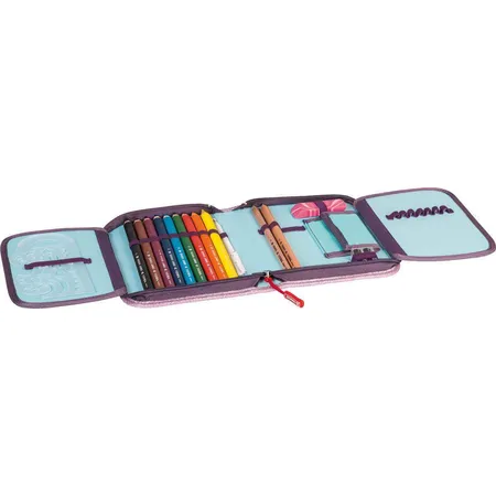 BRUNNEN Schüler-Etui 2 Klappen gefüllt, Unicorn Princess