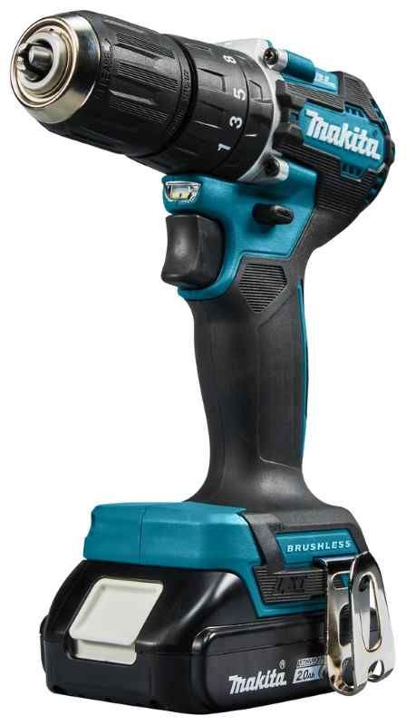 Makita DHP487RAJ 18V Klopboor-/schroefmachine set (2x2.0Ah) in Mbox