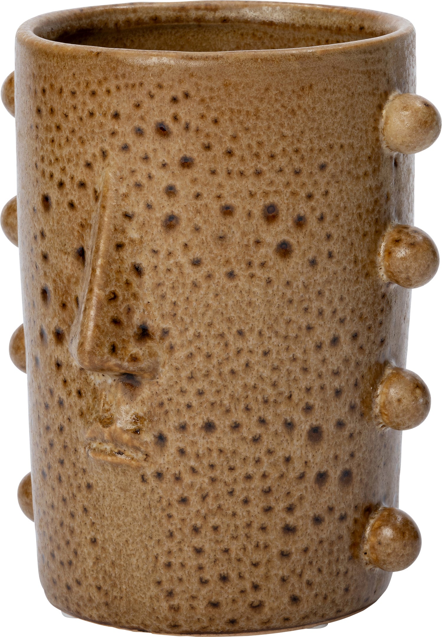 Intratuin bloempot Mynte bruin 13,5 x 12,5 x 16,5 cm