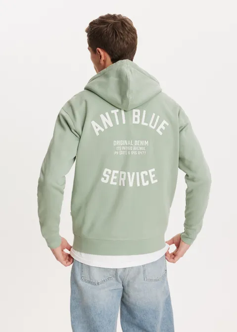 Sweater met print service groen (GRN.L)