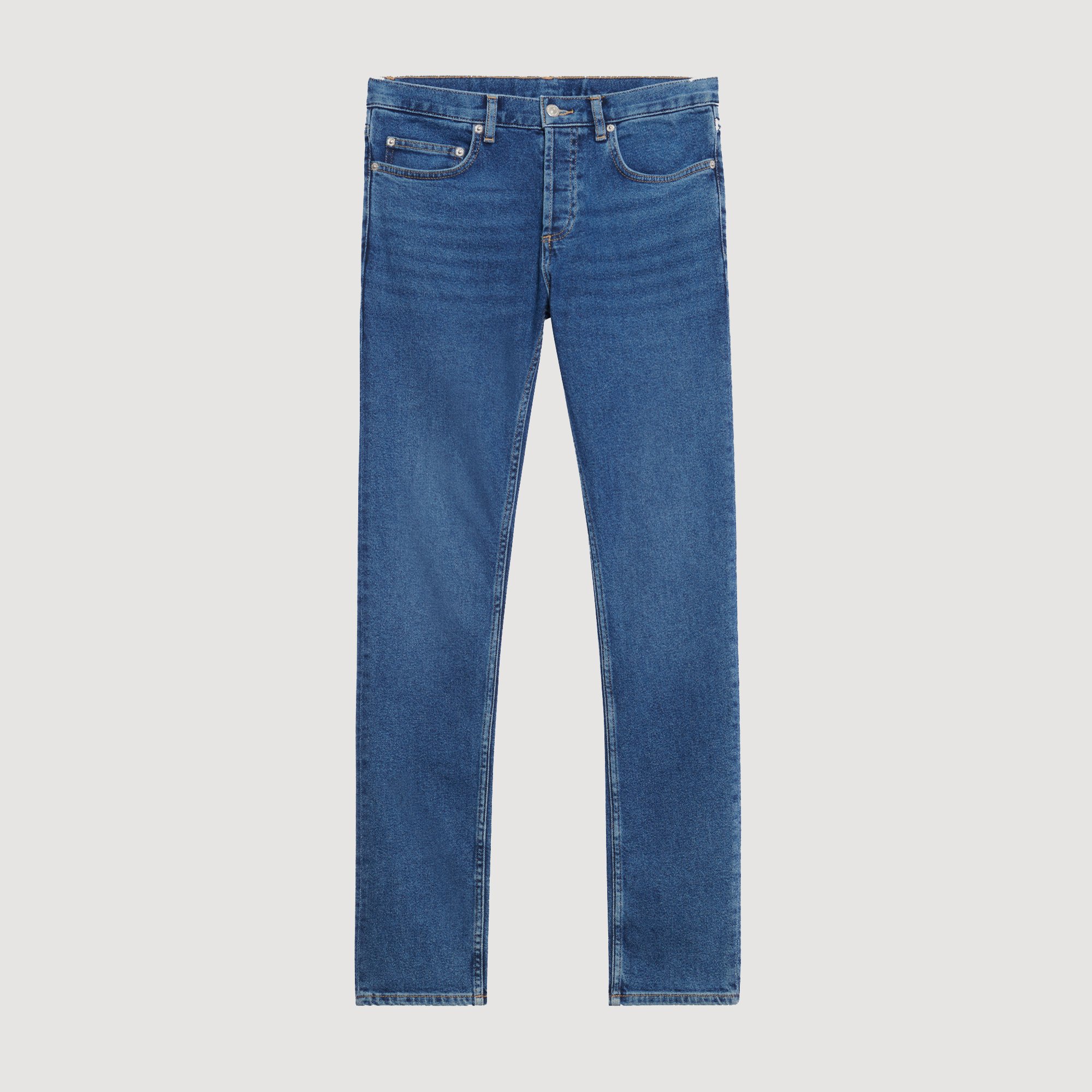 Jean slim avec delavage Waterless