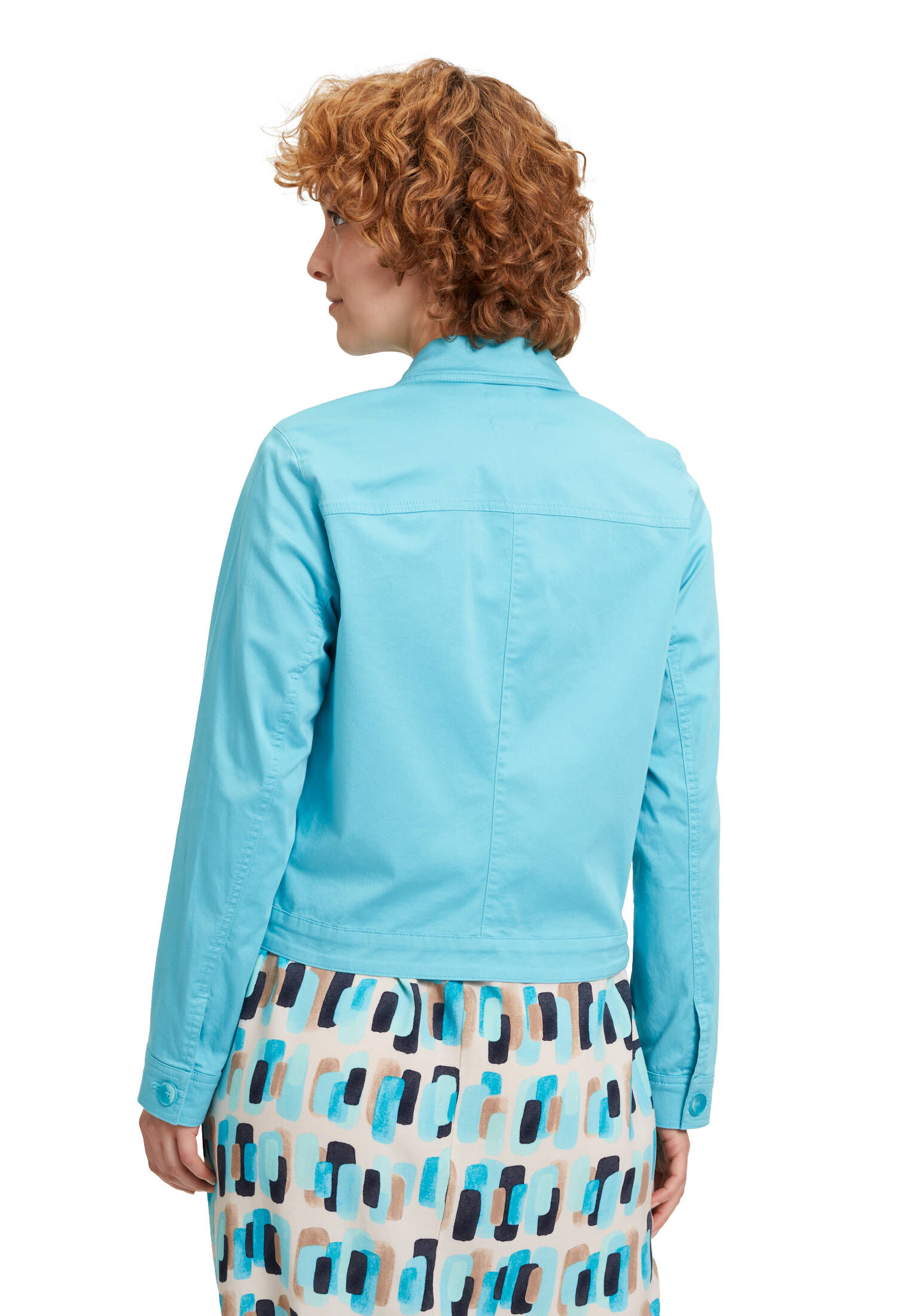Betty & Co| Damen Jeansjacke mit Kragen