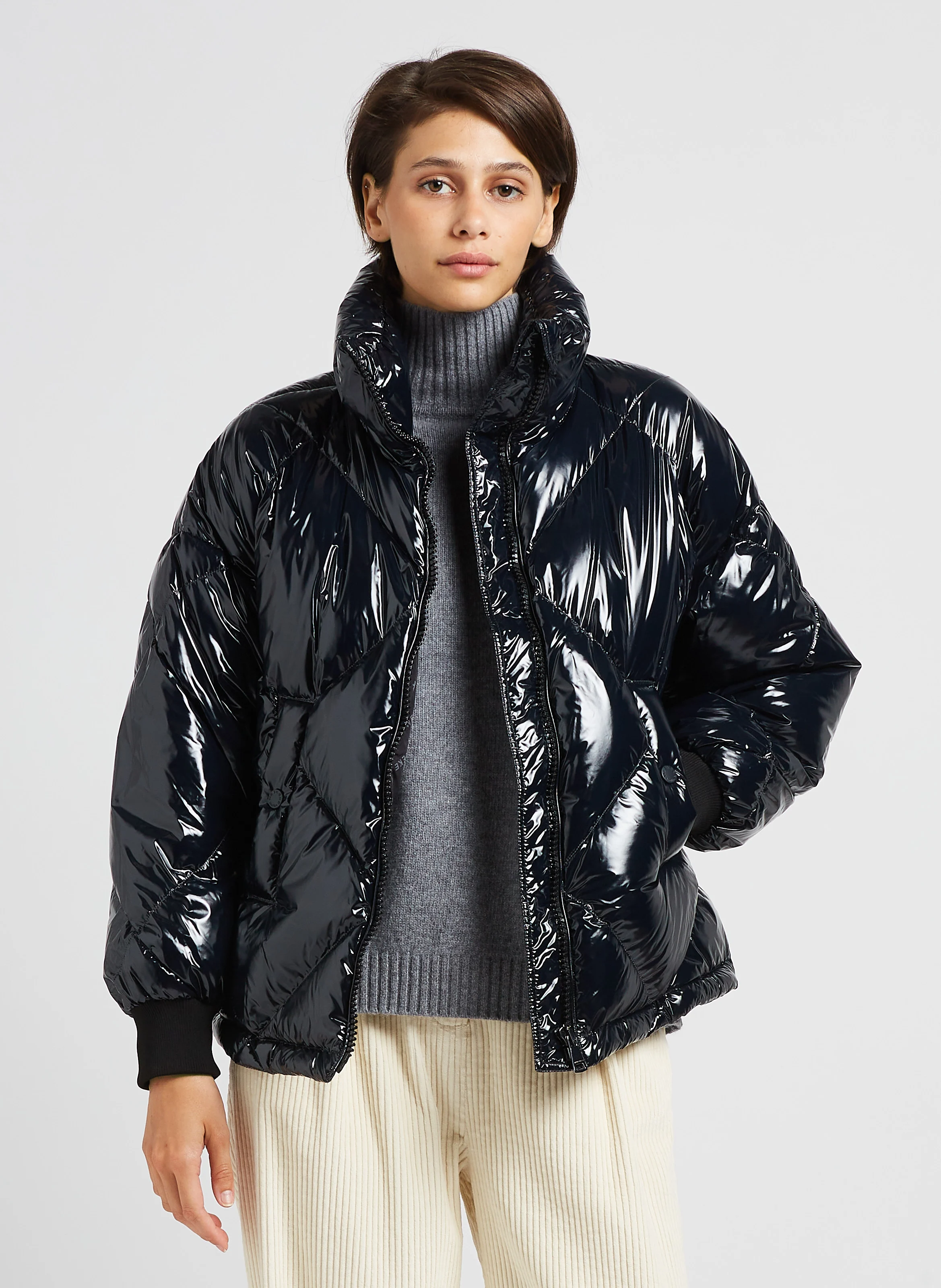 KURT - Doudoune col montant imperméable| Noir