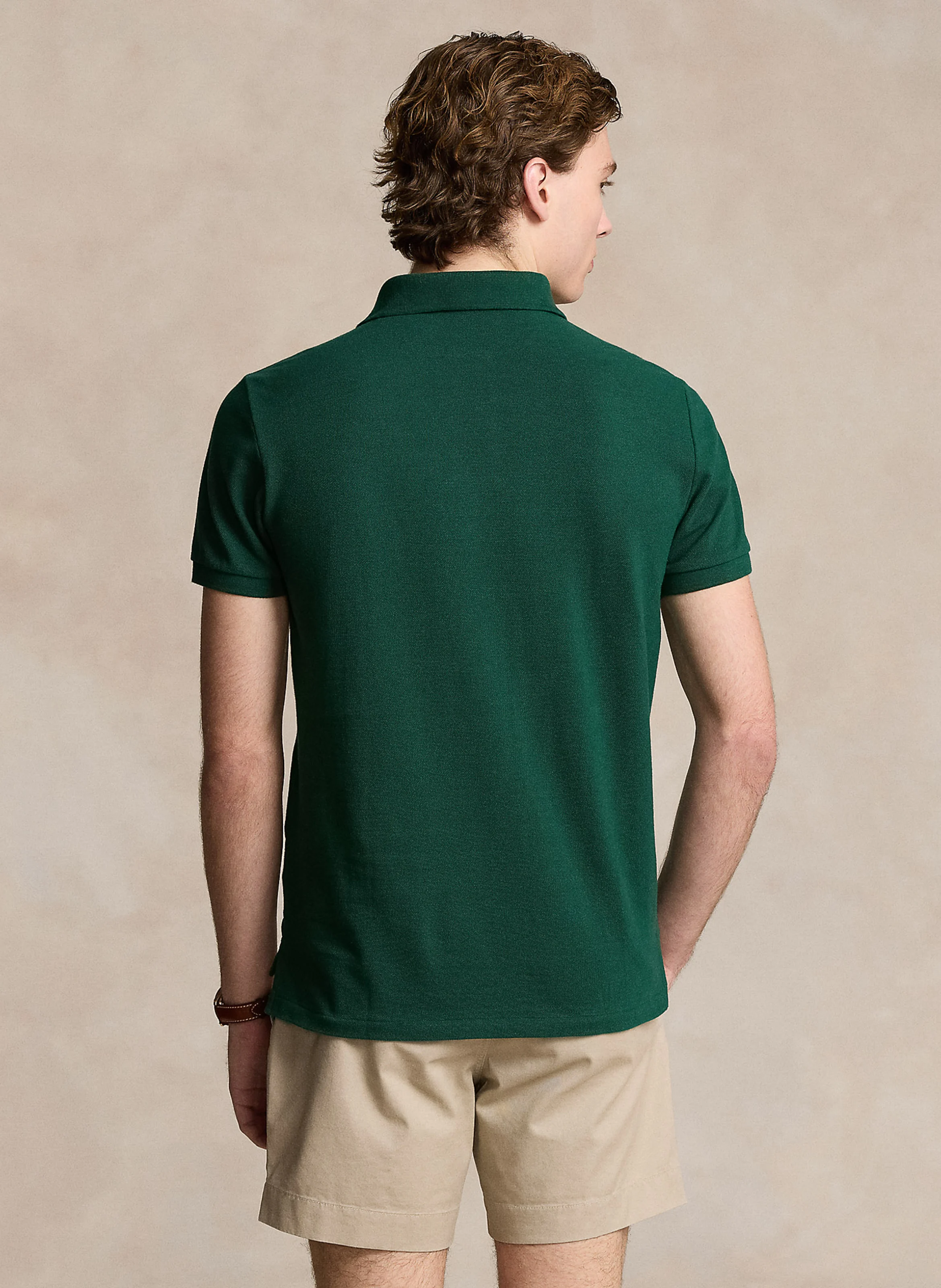 Polo slim-fit en coton | Vert