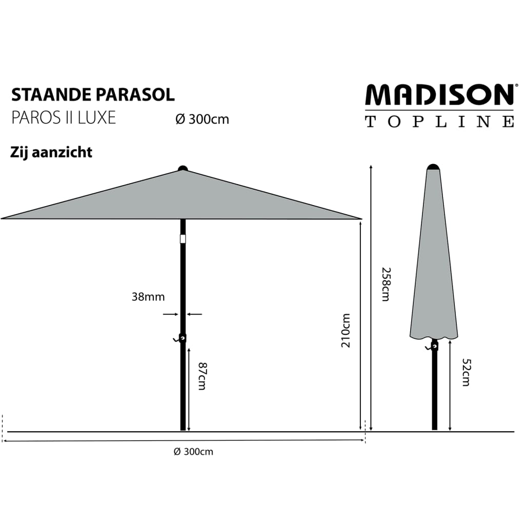 Madison Parasol Saffierblauw