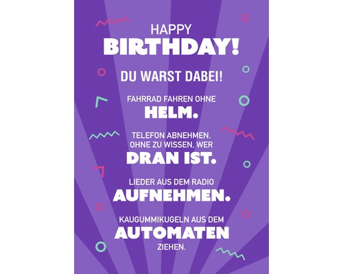 Ansichtkaart: Gefeliciteerd! Je was erbij! 10,5 x 14,8 cm