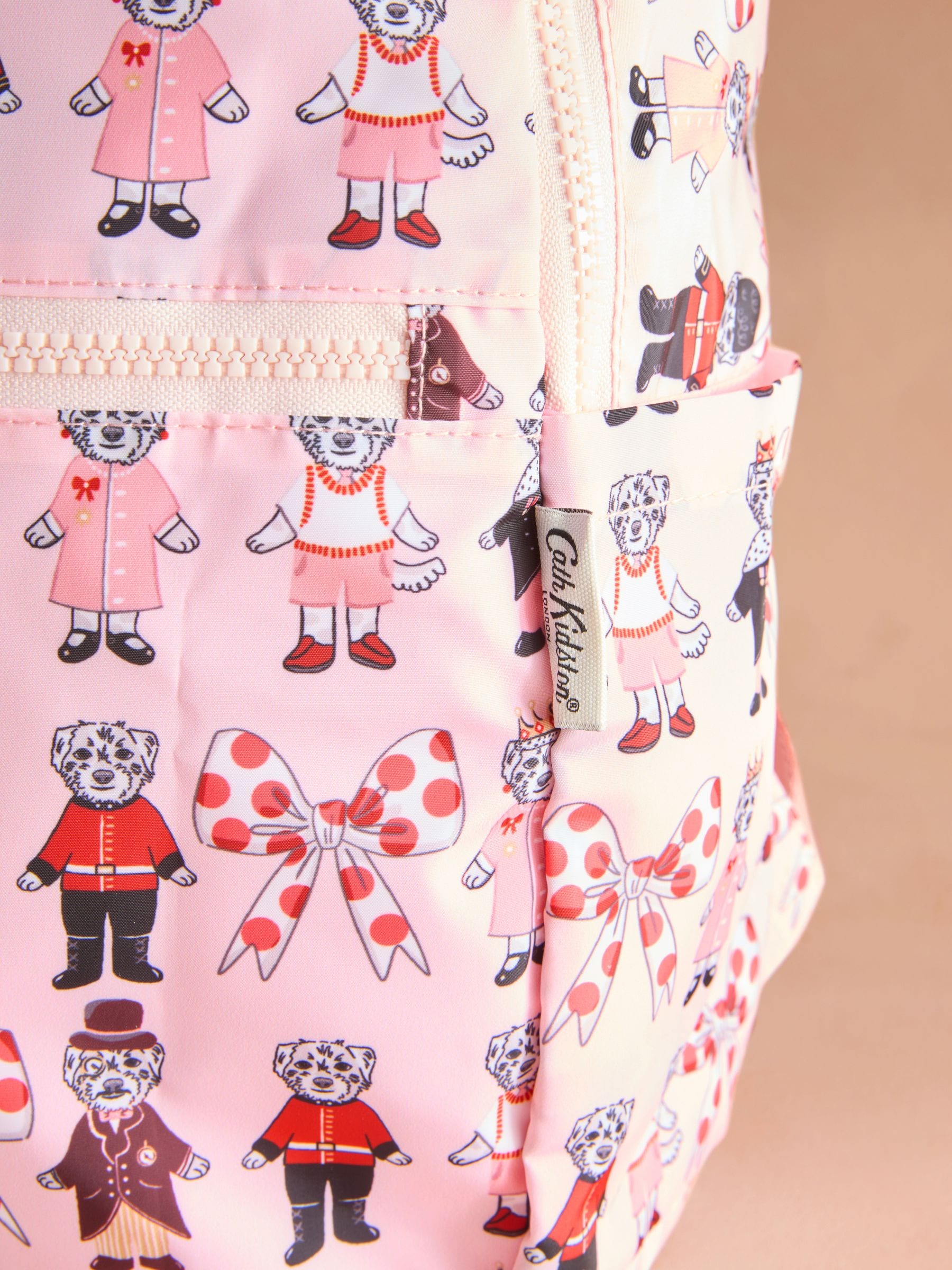 Roze London hondenprint - Cath Kidston opvouwbare rugzak