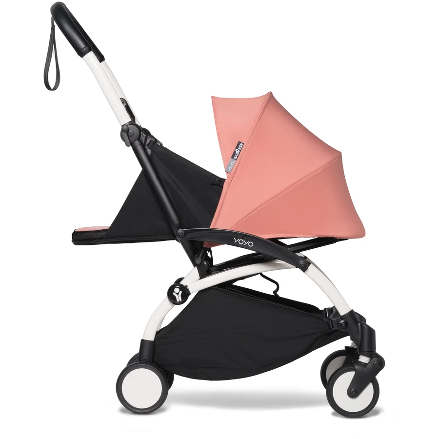 BABYZEN Kinderwagen YOYO2 0+ White mit Neugeborenenaufsatz Ginger