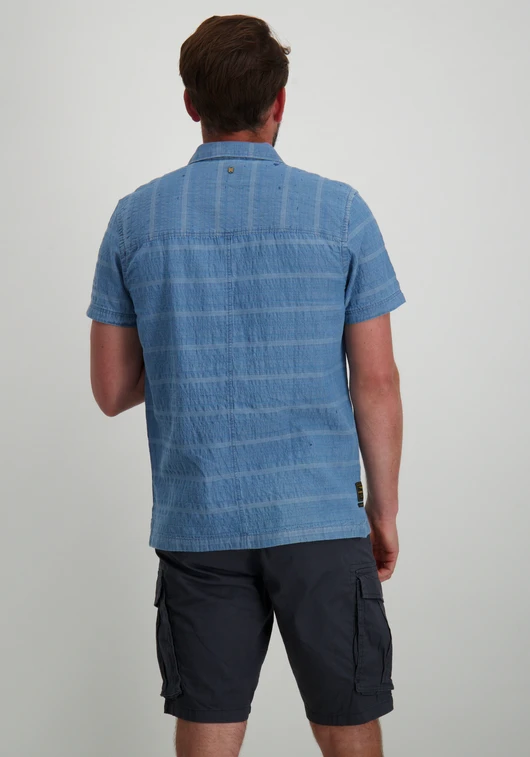 PME Legend Denim overhemd gestreept PSIS2404218