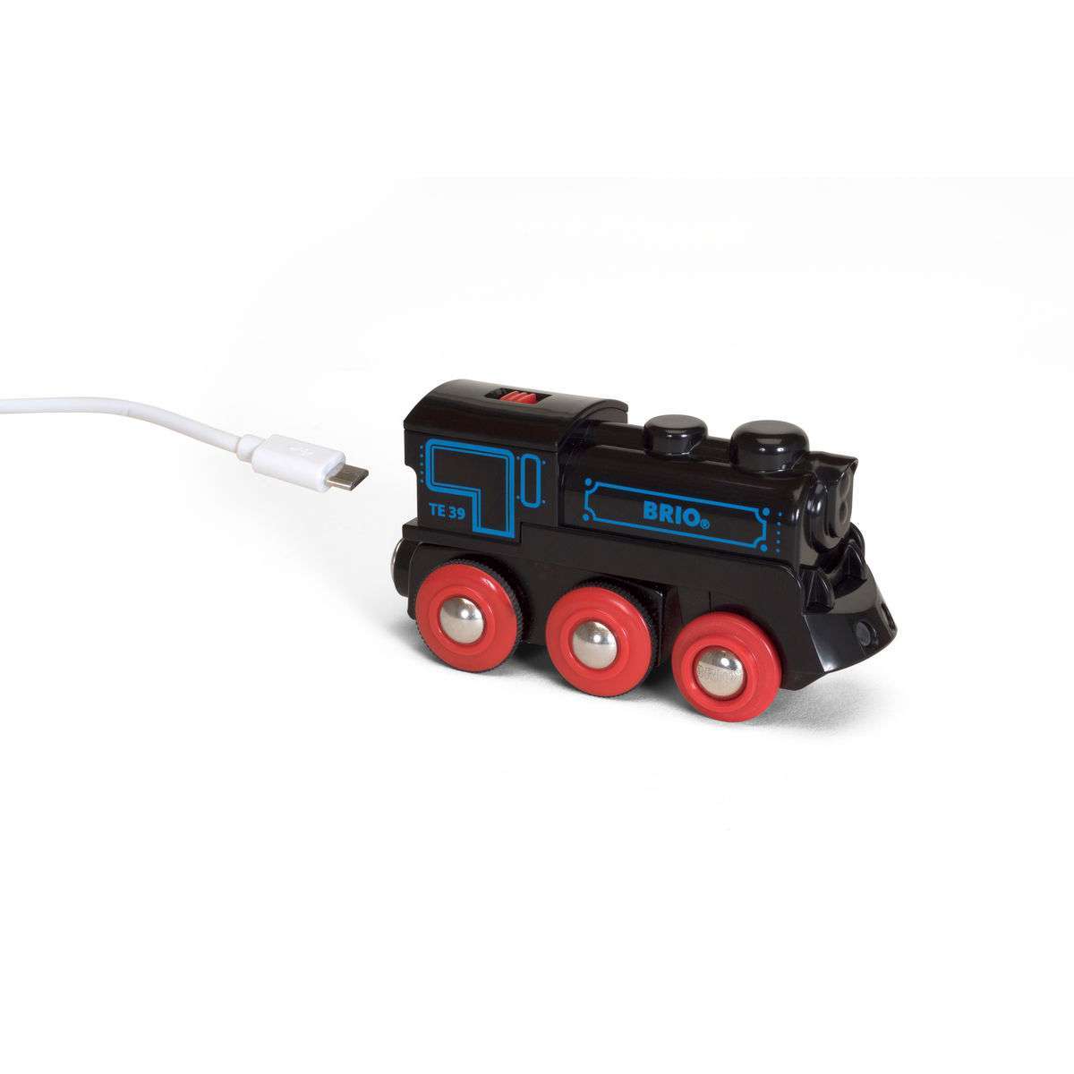 BRIO Spiel Schwarze Akku-Lok mit Mini-USB