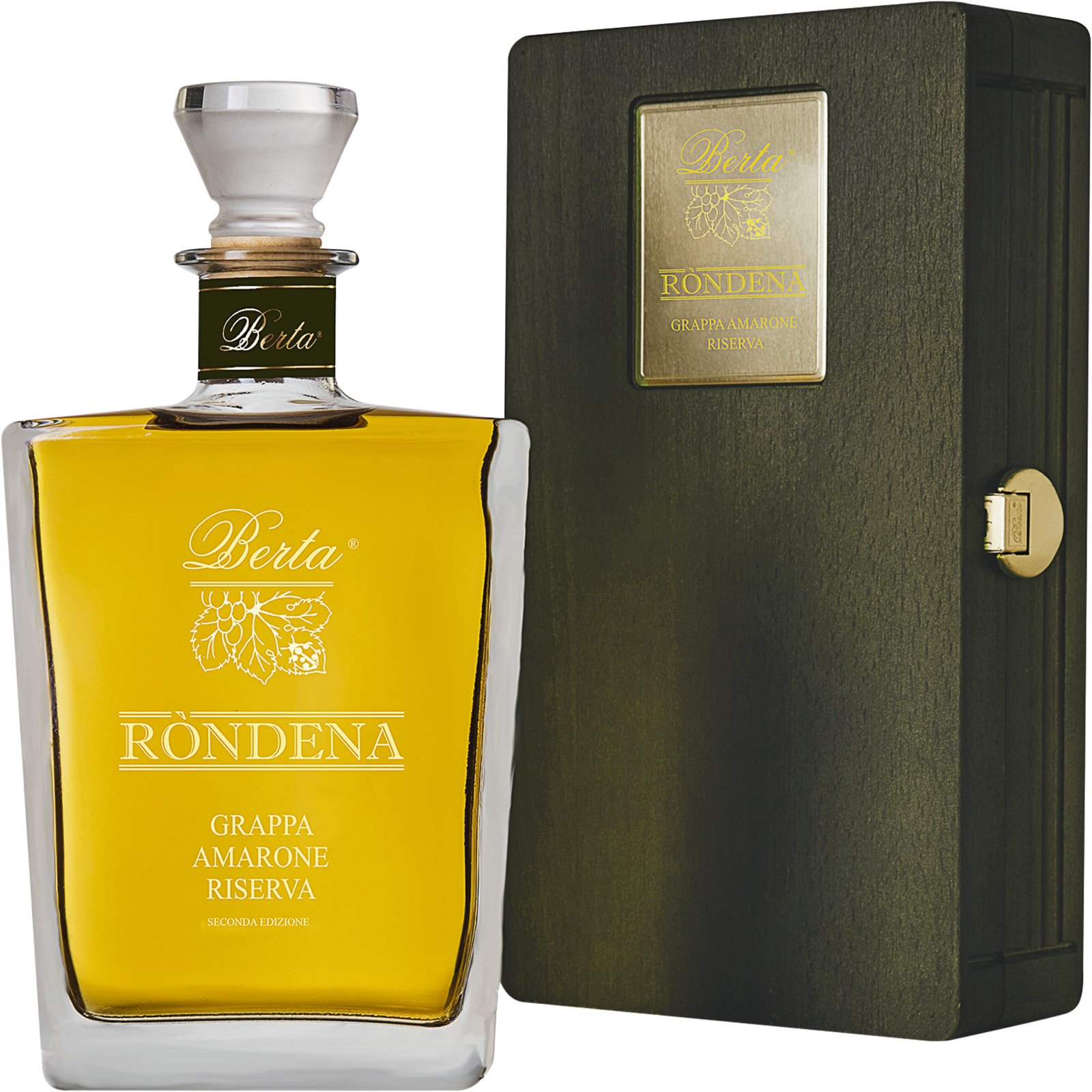 Berta Rondena Grappa Riserva in Holzkiste 70 cl