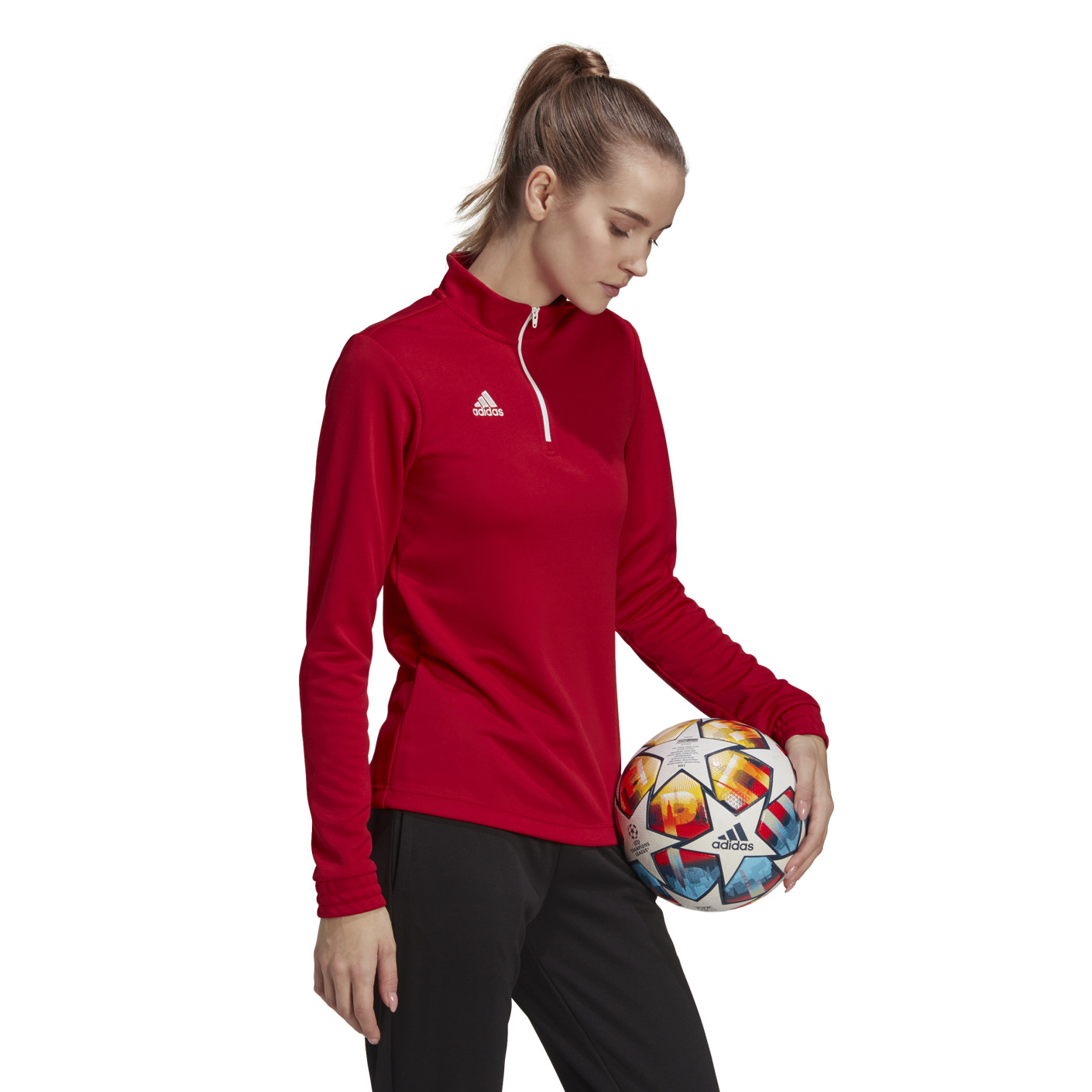 adidas Entrada 22 Trainingspak Dames Rood Zwart Wit