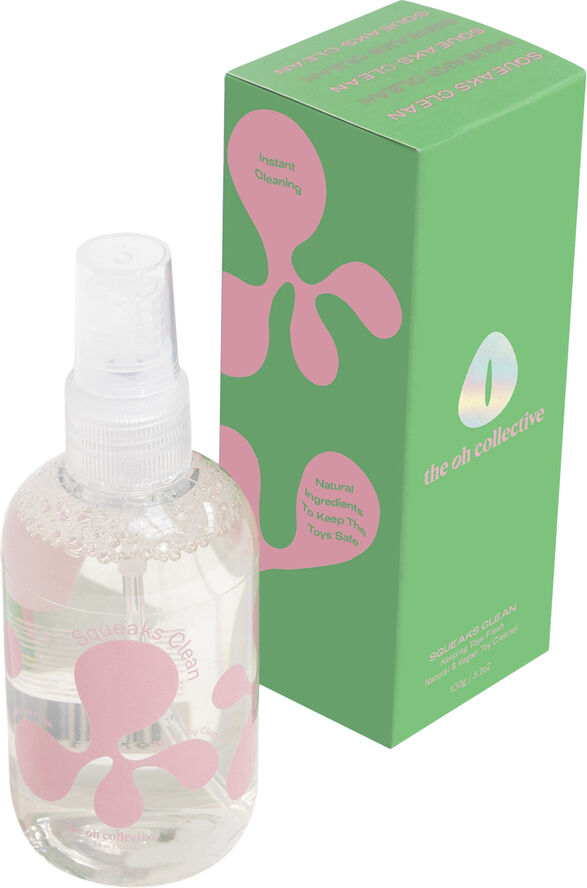 The Oh Collective Squeaks Clean - Natural anti-bacterial toy cleaner Green