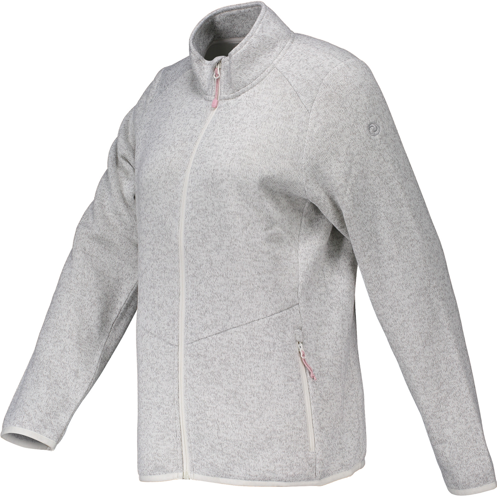 Sherpa Damen-Strickfleecejacke Kali XS, hellgrau