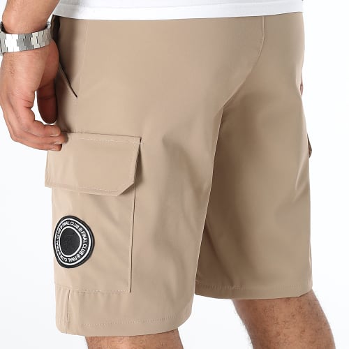 Short Cargo Black Patch 0028 Beige Foncé