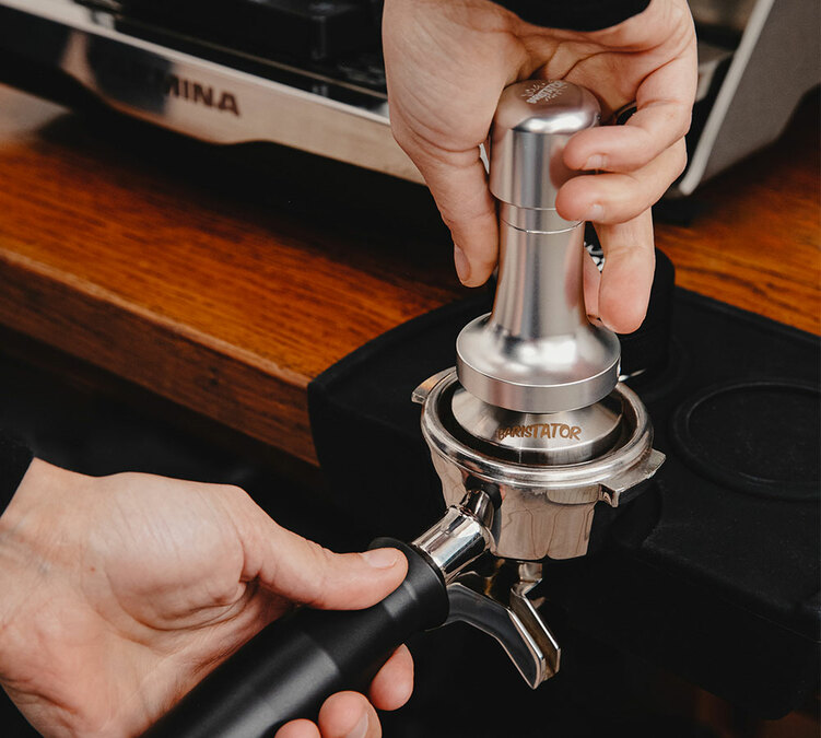 Tamper Dynamométrique BARISTATOR 58.6 mm base inox