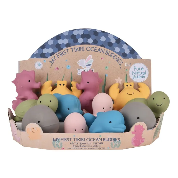 Tikiri Poulpe pour le bain en caoutchouc naturel | Rose
