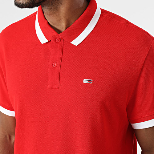 Polo Manches Courtes Solid Tipped 8313 Rouge