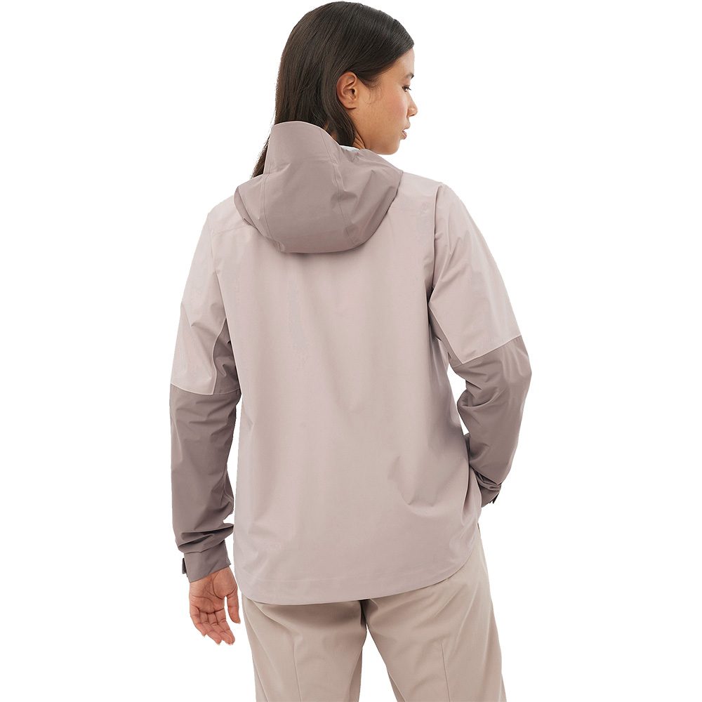 Salomon Outerpath 2.5-Lagen Regenjacke Damen iron