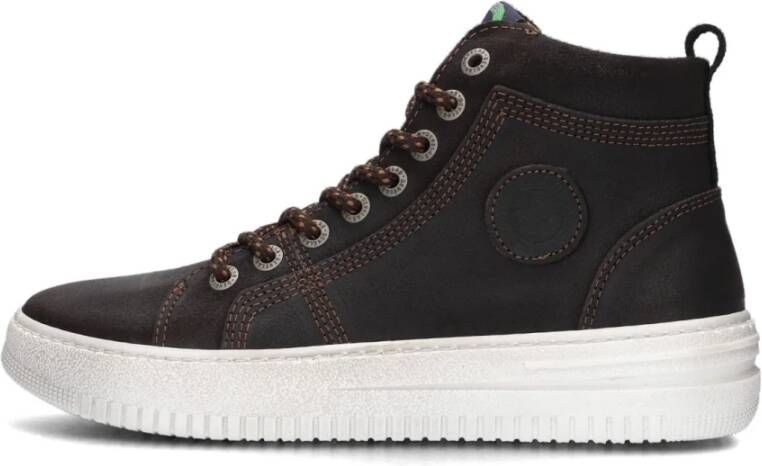 Develab 45915 Hoge sneakers Leren Sneaker Jongens Bruin