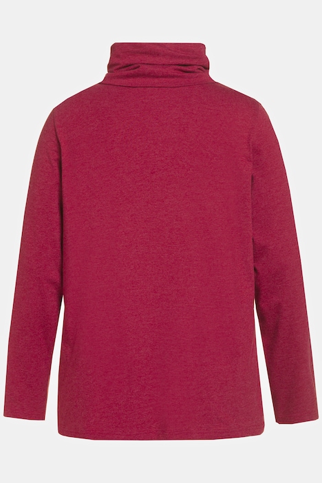 Shirt, Cut-Out, Classic, Stehkragen, Langarm