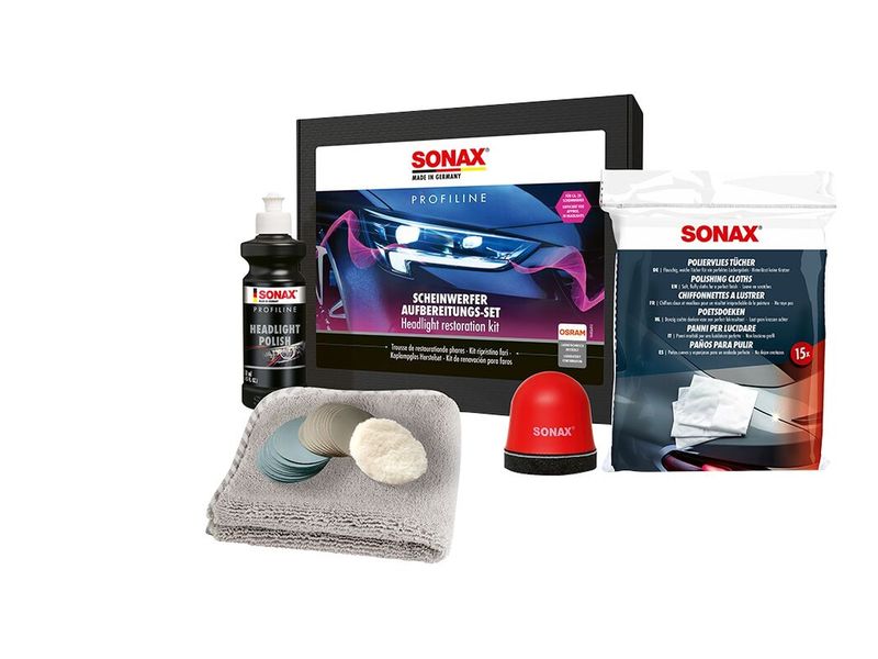 Sonax Scheinwerfer Aufbereitung-Set 300 ml Scheinwerfer-Reparatur-Set