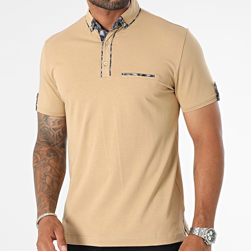 Polo Manches Courtes Beige