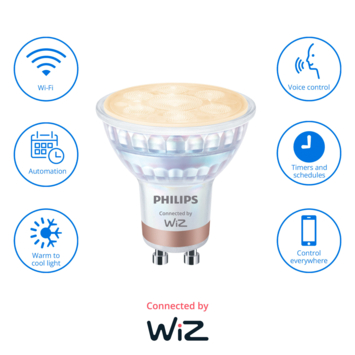 Philips Smart LED GU10 warm- tot koelwit licht