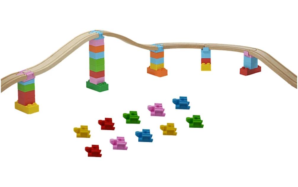 TrackConnectors – Simpler Set10 Bio-Einfache-Schienen- und Steine-Verbinder