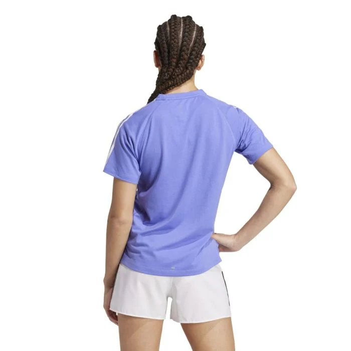 adidas Dame T-shirts Own The Run E 3-Stripes T-shirt Lilla