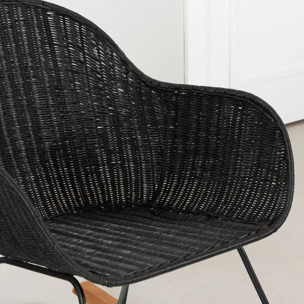 South Shore Chaise Berçante - Balka Rotin Noir