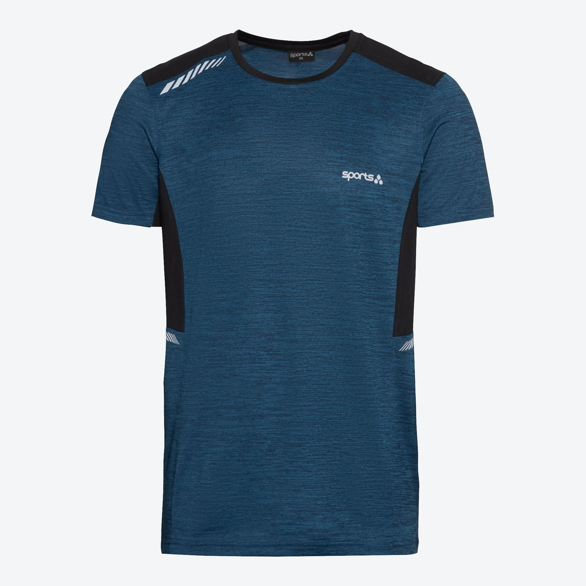 Herren-Fitness-T-Shirt mit Mesh-Einsätzen