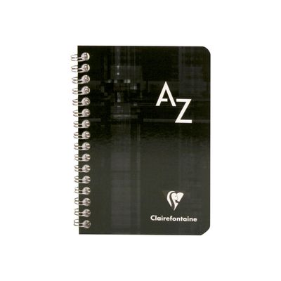Clairefontaine - Répertoire à spirale 9,5 x 14 cm - 100 pages - petits carreaux (5x5 mm) - disponible dans différentes couleurs