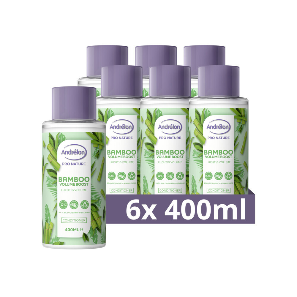 6x Andrelon Conditioner Bamboo Volume Boost400 ml