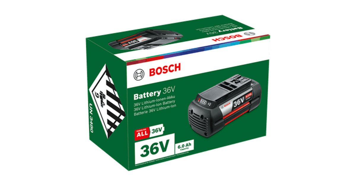 BoschGBA 36V 6.0Ah Accu oplaadbare batterij  (Zwart)