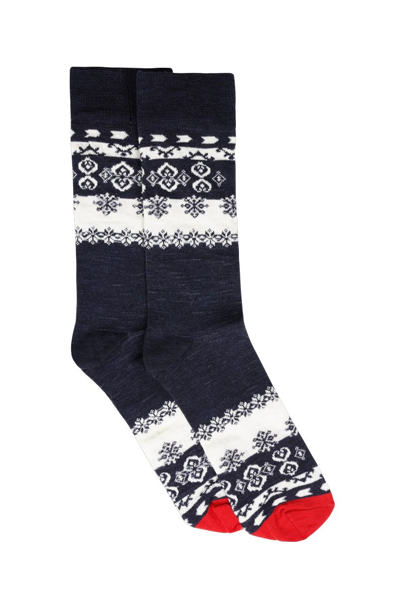 Chaussettes rayées - laine