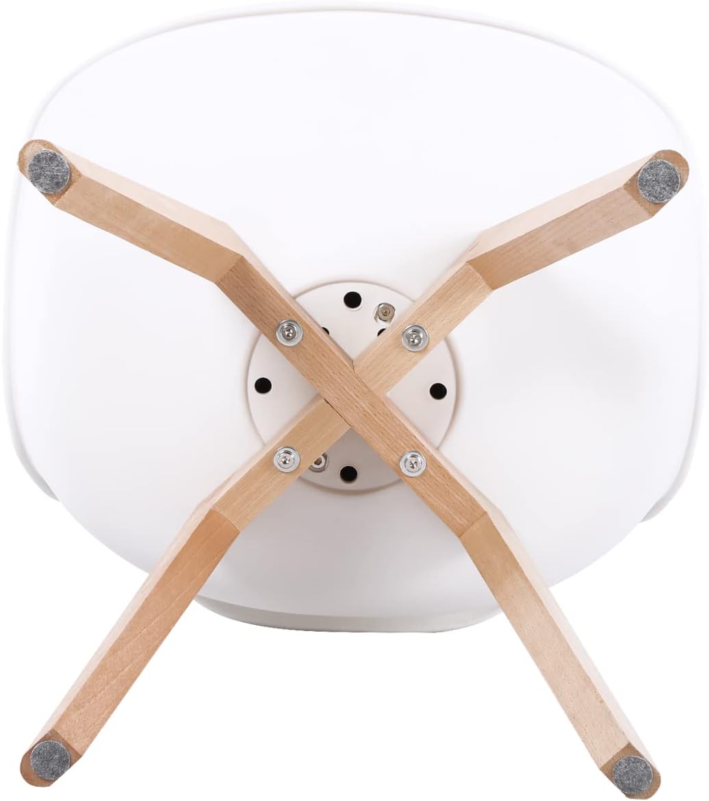 Esstisch mit 4 Stühlen Esszimmergruppe, 4er Set Esszimmerstühle und 120CM Rechteckig Holztisch Essgruppe für Wohnzimmer Küche Büro (Eiche-Weiß Tischbein Tisch+4 Weiß Stühle)