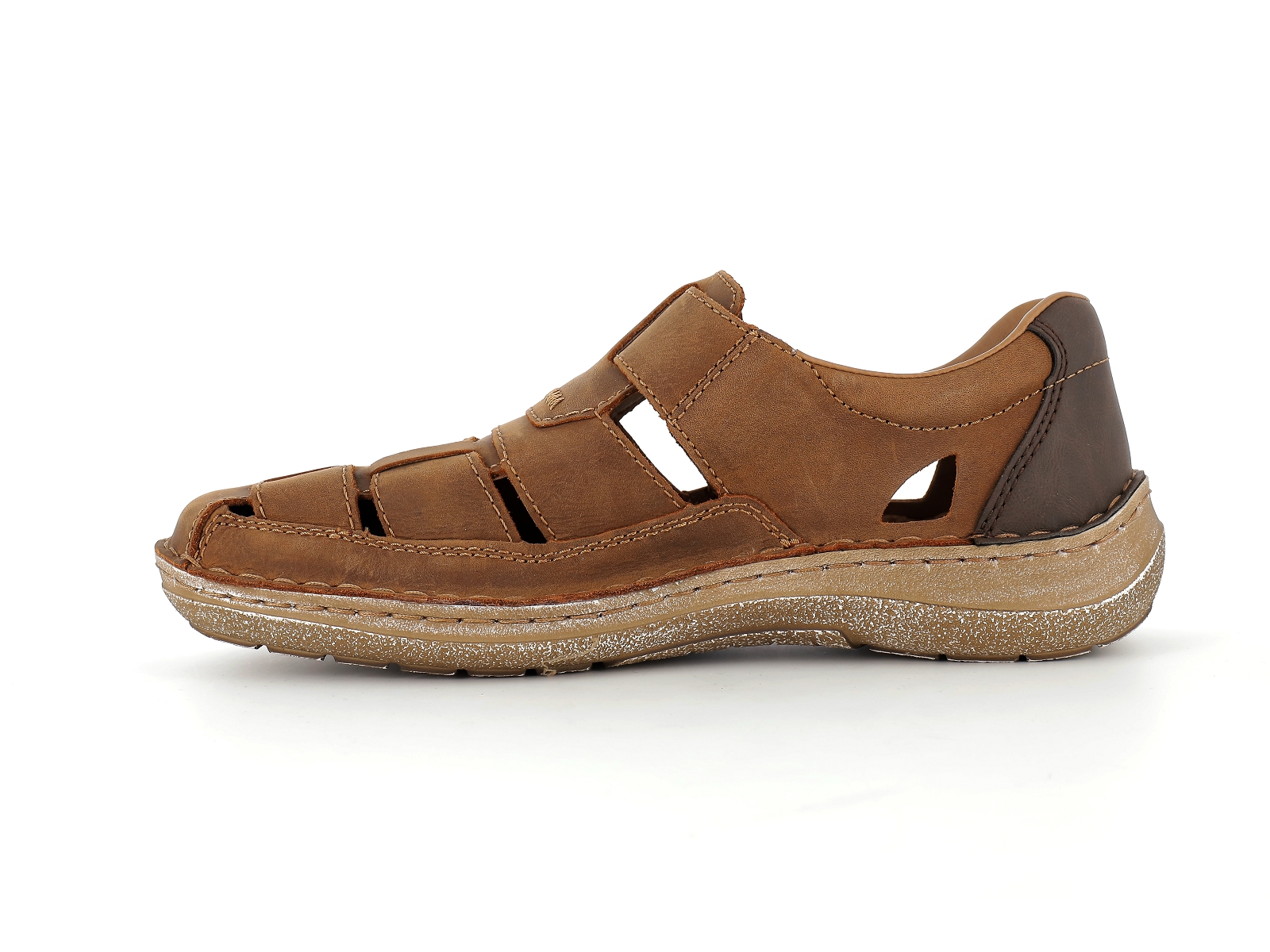 Rieker-03078 Cuir Marron Moyen