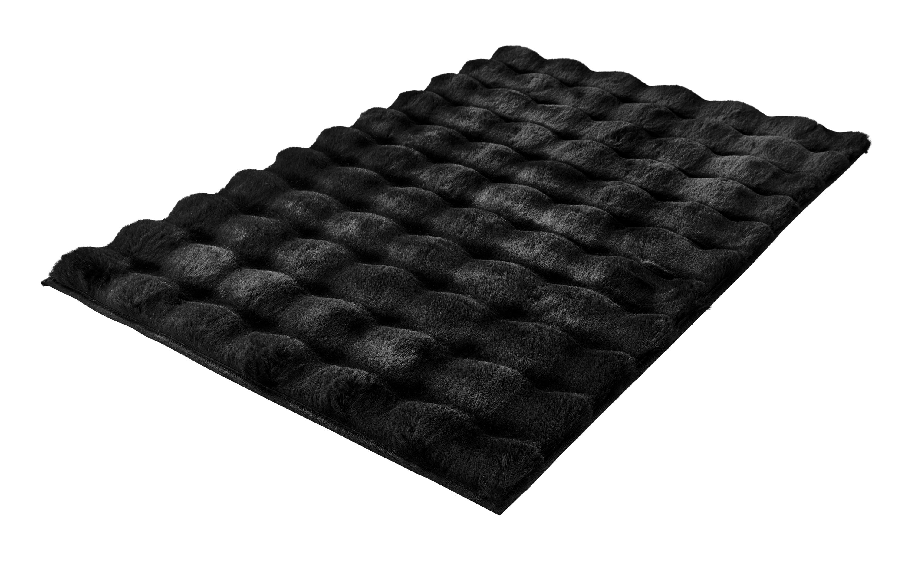 Badteppich Cloud 70 x 120 cm, SchwarzBadematte