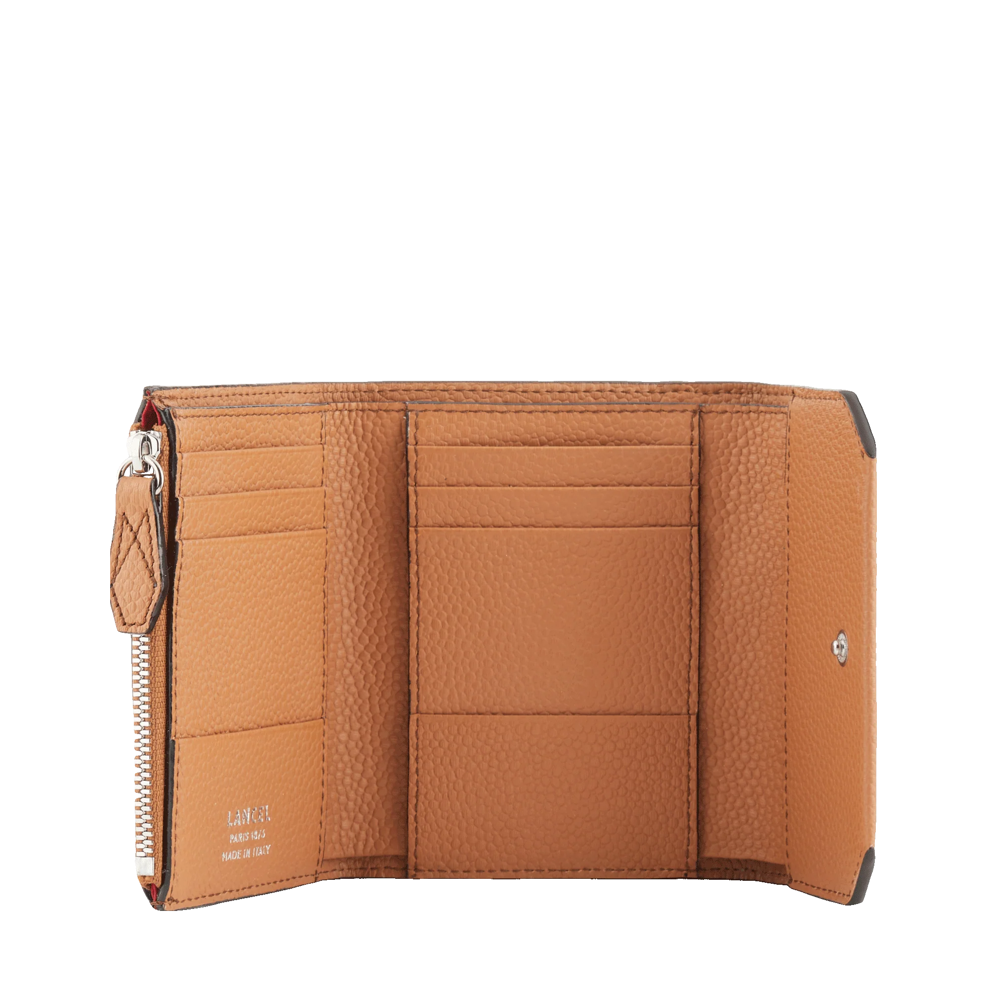 Portefeuille compact medium rabat Ninon de Lancel-Camel