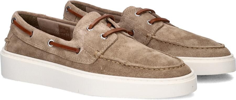 Nelson suède bootschoenen taupe