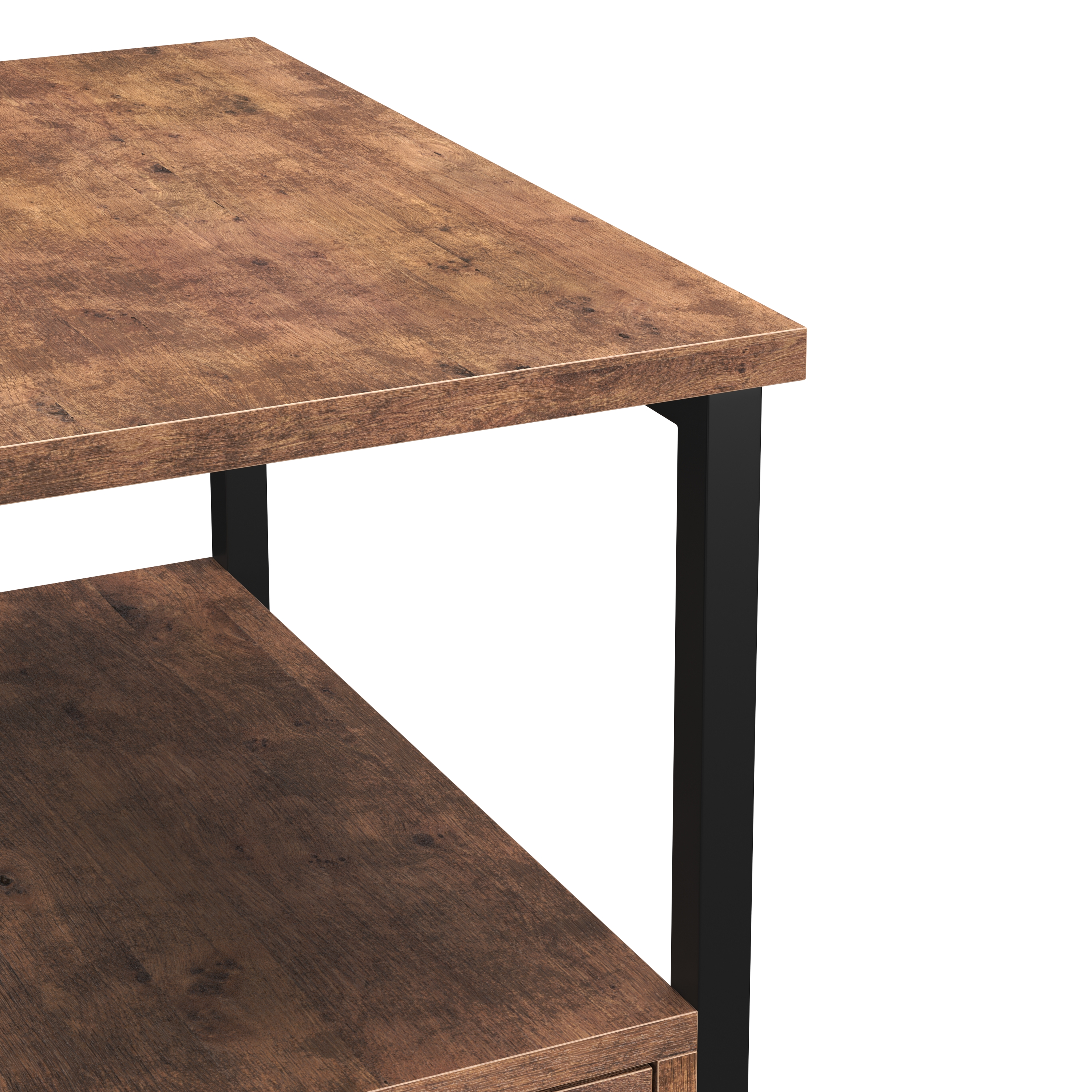 Nachttisch Vintage BONITA 30 x 61 cm mit 2 Schubladen