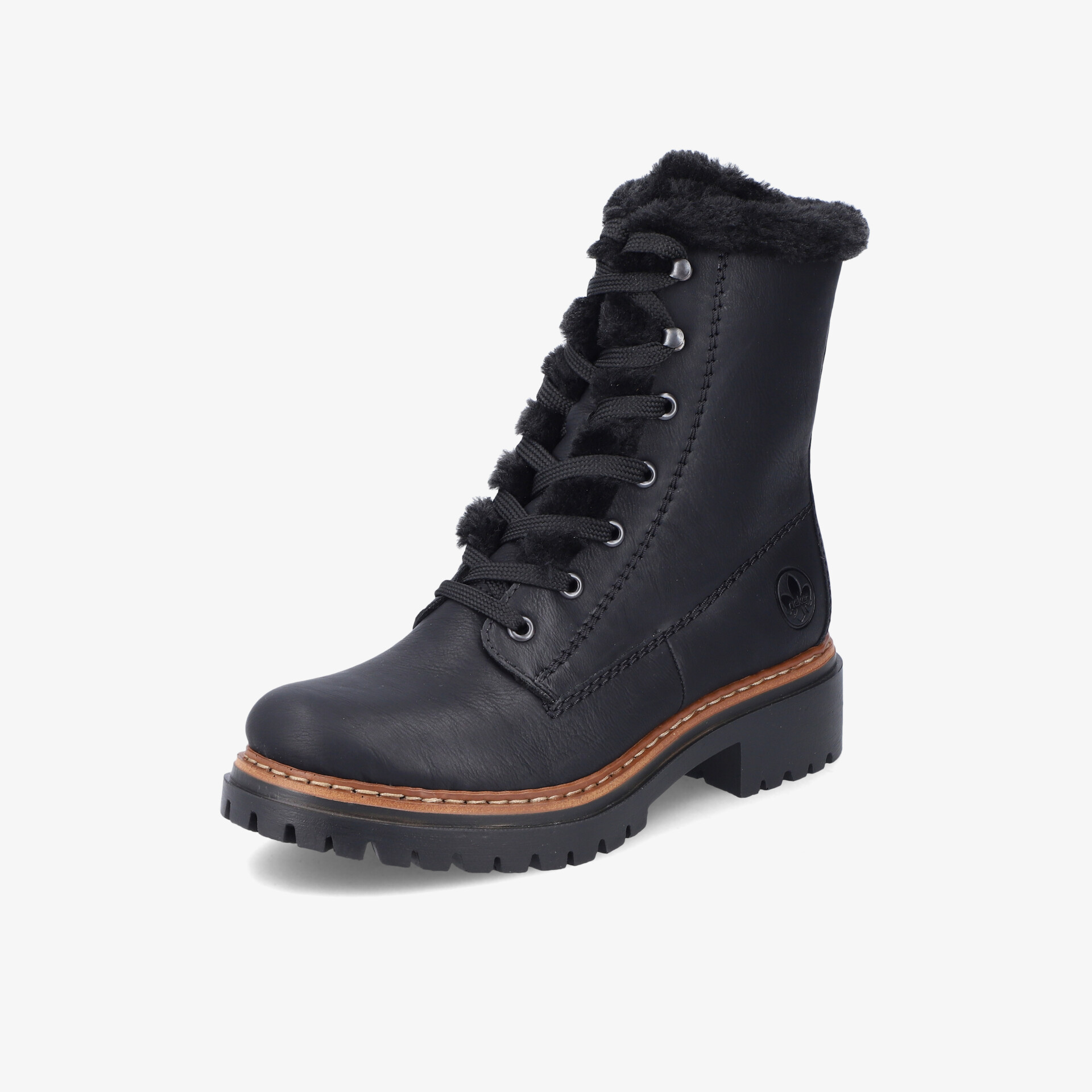 rieker Damen Winter Boots schwarz