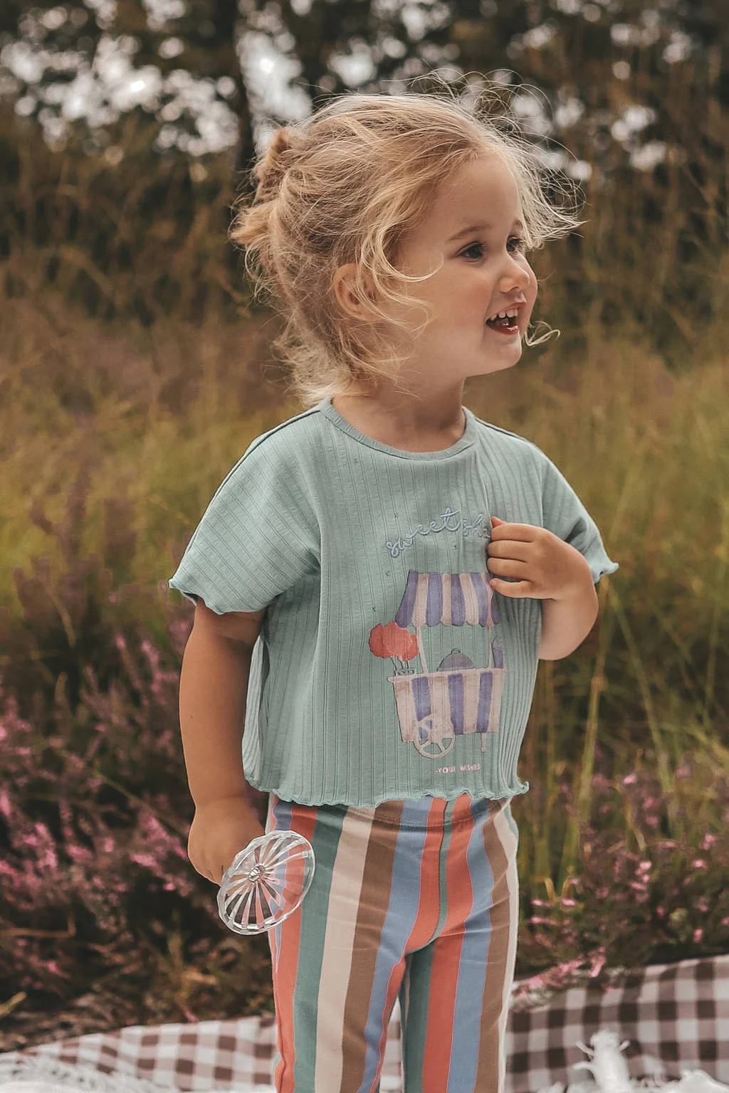 Your Wishes cropped top groen