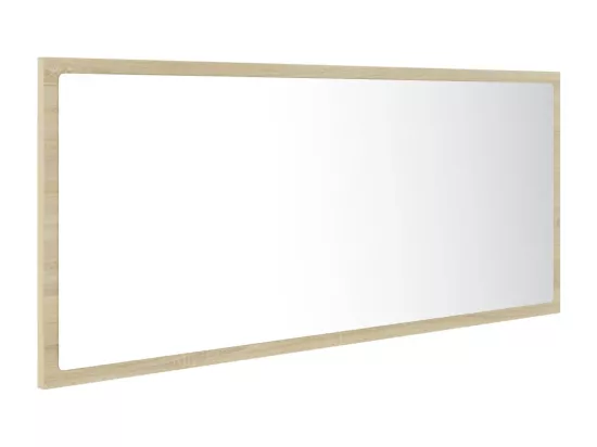 Miroir LED de salle de bain Chêne sonoma 100x8,5x37cm Acrylique
