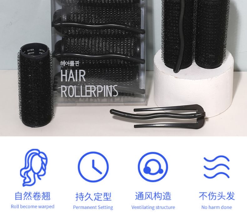 magrinta - Set van 5 paar: Haarroller + Haarclip