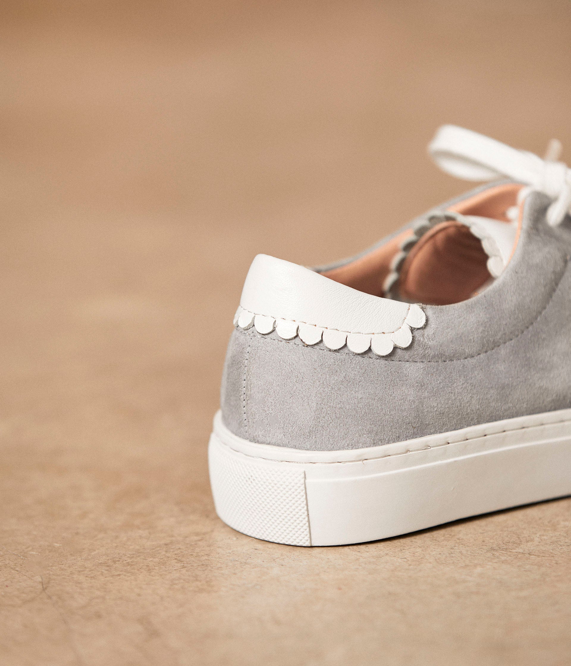 Baskets velours bleu Suzanne