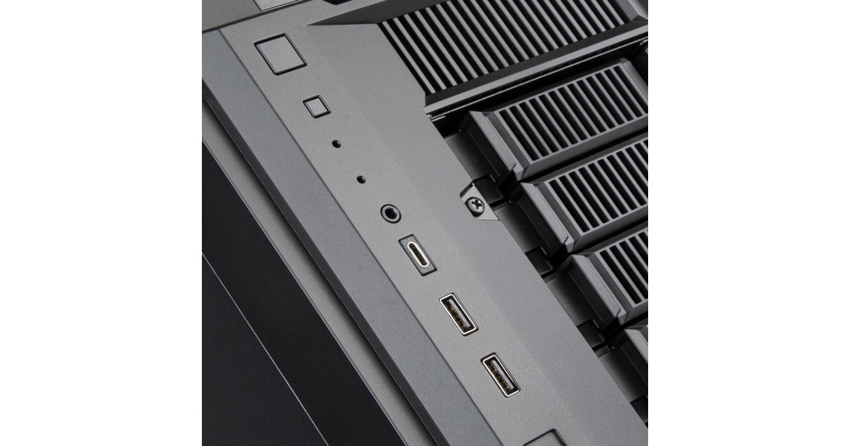 SilverStoneCS382 mini tower behuizing  (Zwart | 2x USB-A | 1x USB-C)